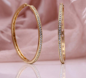 Round Big Circle Hoops - Earrings - Altanze