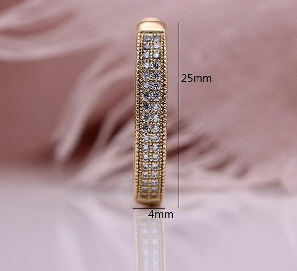 Luxury Two line Hoop Earrings - Earrings - Altanze