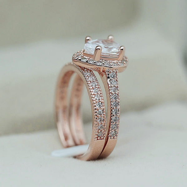 Tear Drop + Paved Ring Set - Ring - Altanze