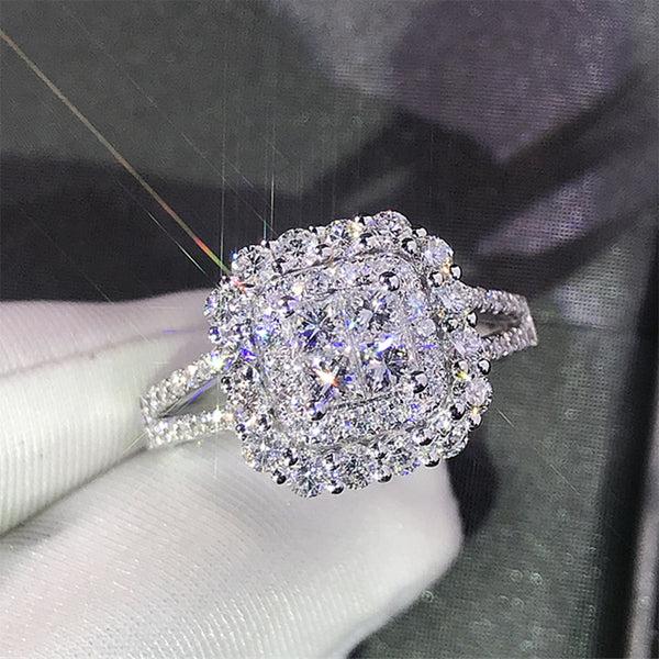 Square Shape Crystal Ring - Ring - Altanze