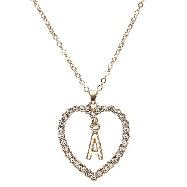 Initial Heart Necklace - Necklace - Altanze