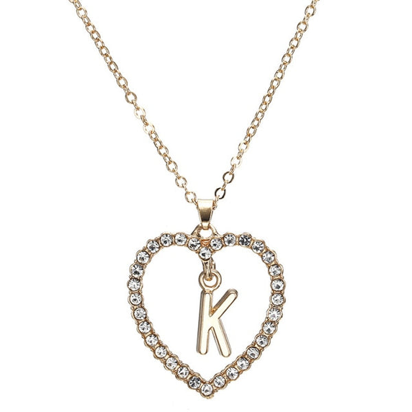 Initial Heart Necklace - Necklace - Altanze