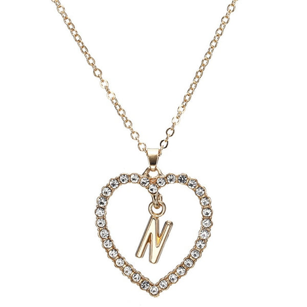 Initial Heart Necklace - Necklace - Altanze