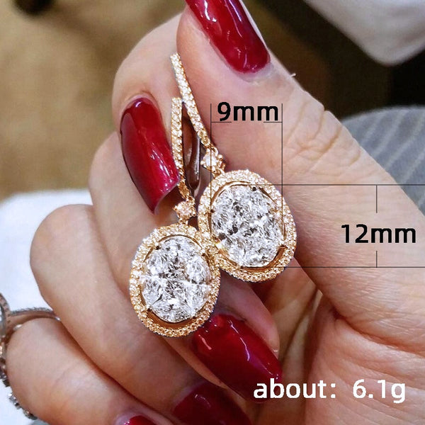 Oval Drop Earrings - Earrings - Altanze