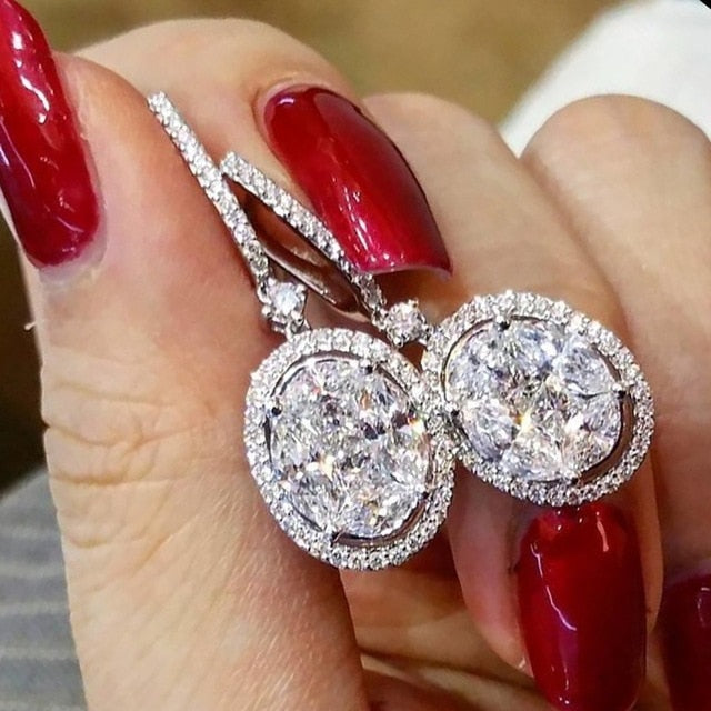 Oval Drop Earrings - Earrings - Altanze