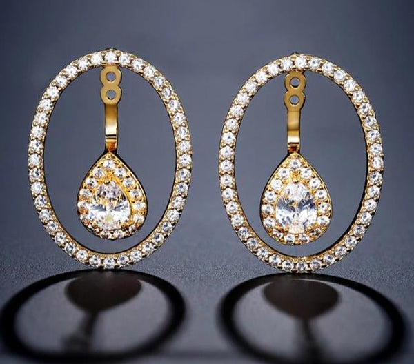 Round Water Drop Earrings - Earrings - Altanze