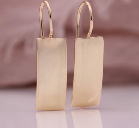 Long Square Glossy Earrings - Earrings - Altanze