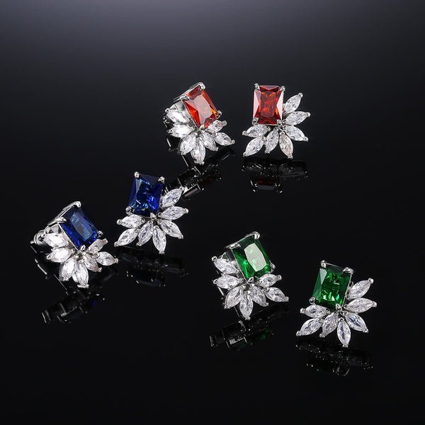Marquise Square Earrings - Earrings - Altanze