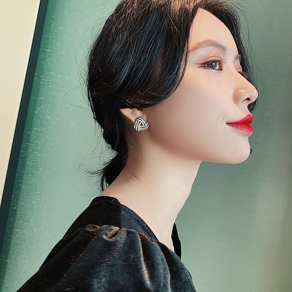 Triangle Shiny Earrings - Earrings - Altanze