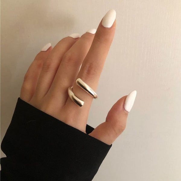 Minimalist Sterling Silver Ring - Ring - Altanze