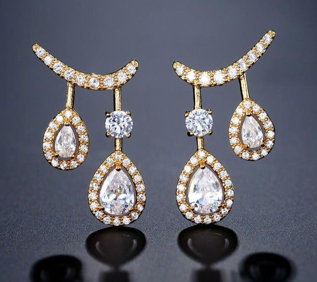 Double Drop Dangle Earrings - Earrings - Altanze