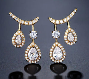 Double Drop Dangle Earrings - Earrings - Altanze