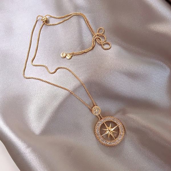 Star Pendant Long Necklace - Necklace - Altanze