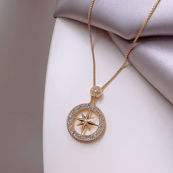 Star Pendant Long Necklace - Necklace - Altanze