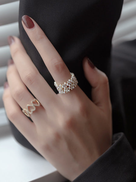 Elegant Pearl Luxury Ring - Rings - Altanze