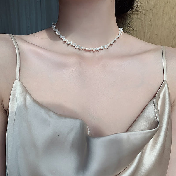 Natural Pearl Choker Necklace - Necklace - Altanze