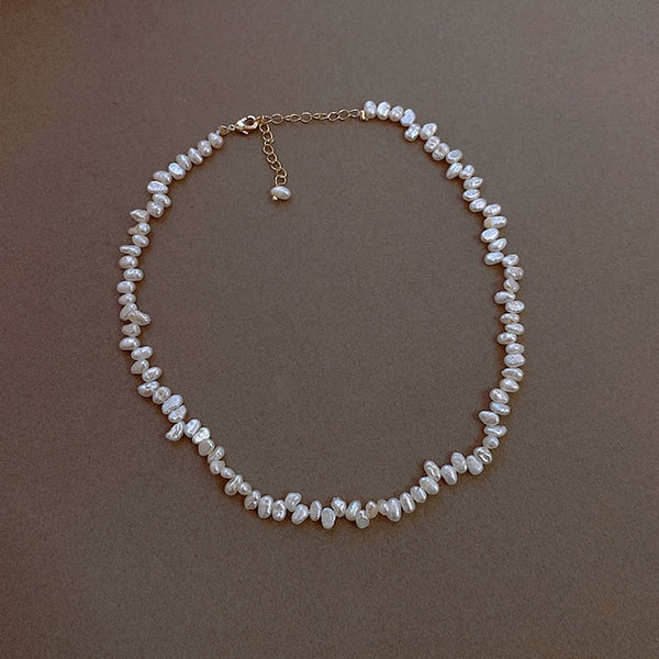 Natural Pearl Choker Necklace - Necklace - Altanze