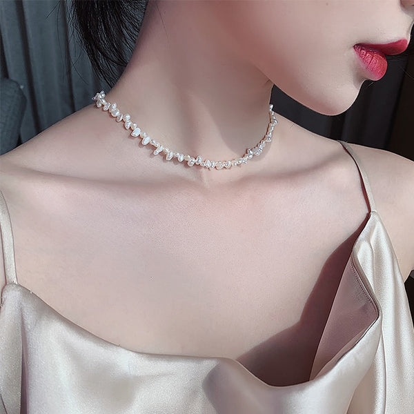 Natural Pearl Choker Necklace - Necklace - Altanze