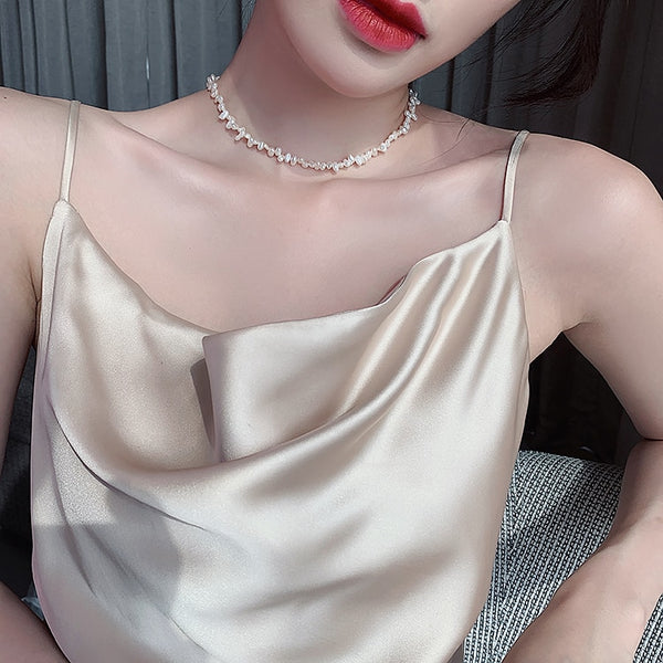 Natural Pearl Choker Necklace - Necklace - Altanze