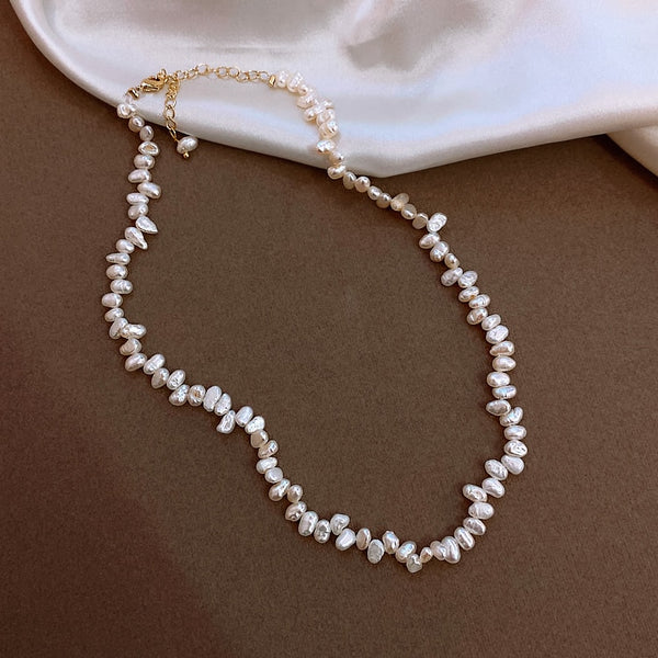 Natural Pearl Choker Necklace - Necklace - Altanze