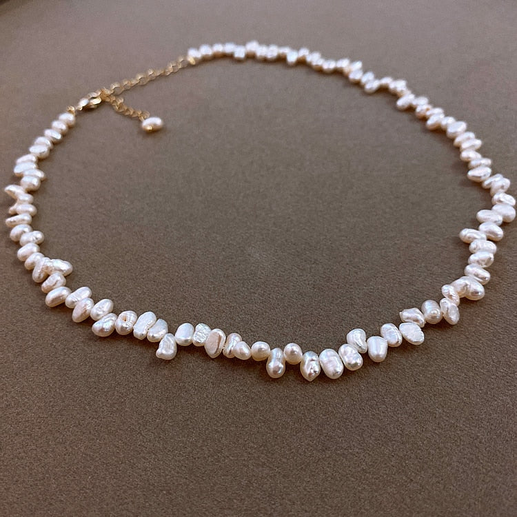 Natural Pearl Choker Necklace - Necklace - Altanze
