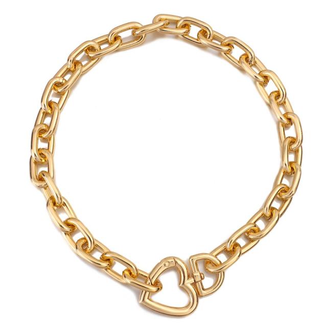 Heart Link Choker Necklace - Necklace - Altanze
