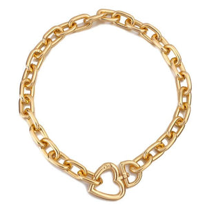 Heart Link Choker Necklace - Necklace - Altanze