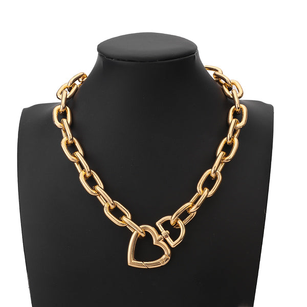 Heart Link Choker Necklace - Necklace - Altanze