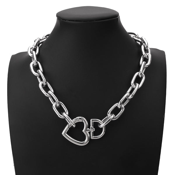 Heart Link Choker Necklace - Necklace - Altanze