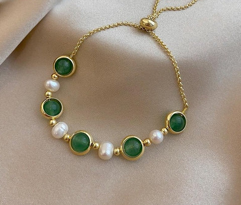 Baroque Round Bead Bracelet - Bracelets - Altanze