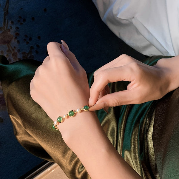 Baroque Round Bead Bracelet - Bracelets - Altanze