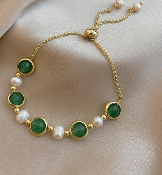 Baroque Round Bead Bracelet - Bracelets - Altanze