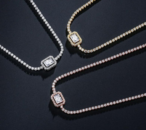 Rectangle Choker Necklace - Necklace - Altanze