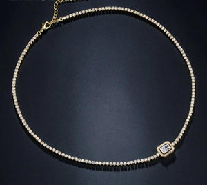 Rectangle Choker Necklace - Necklace - Altanze