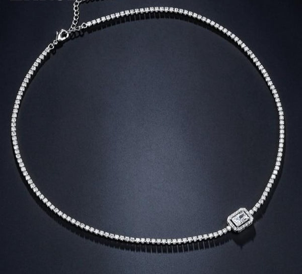 Rectangle Choker Necklace - Necklace - Altanze