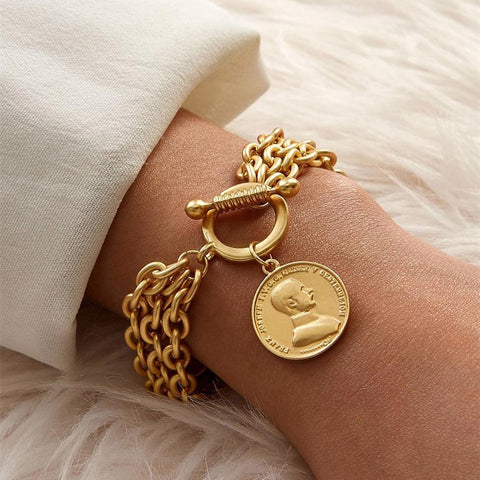Coin Charm Bracelet - Bracelet - Altanze