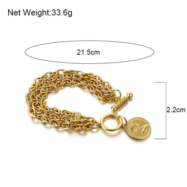 Coin Charm Bracelet - Bracelet - Altanze