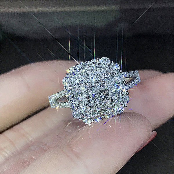 Square Shape Crystal Ring - Ring - Altanze
