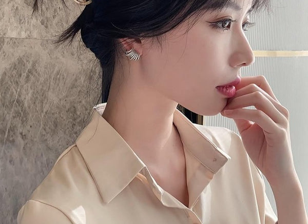 Luxury Wide Small Earrings - Earrings - Altanze