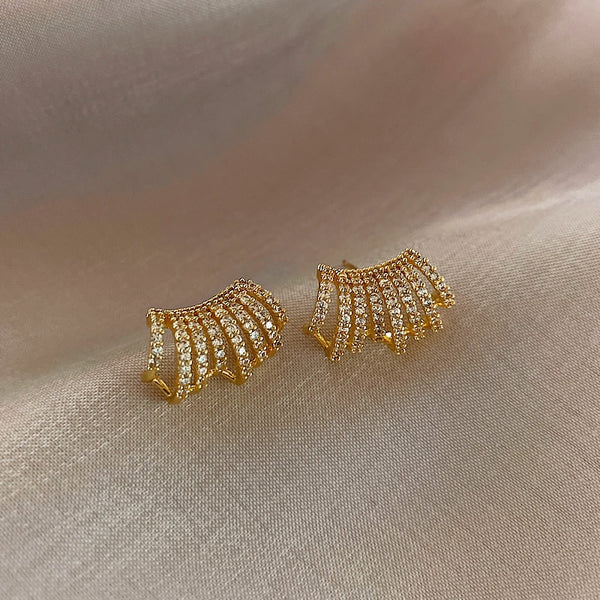 Luxury Wide Small Earrings - Earrings - Altanze