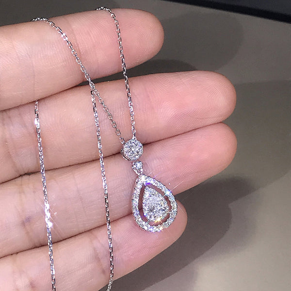 Luxury Tear Drop Necklace - Necklaces - Altanze