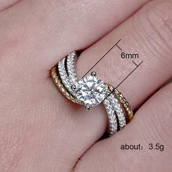 Two-Tone Twist Ring - Rings - Altanze