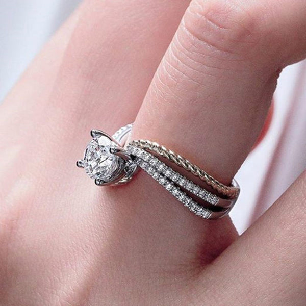 Two-Tone Twist Ring - Rings - Altanze