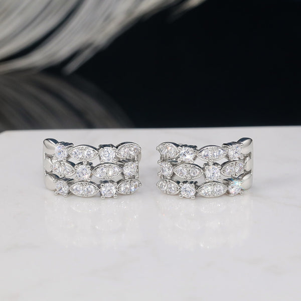 Row Hoop Earrings - Earrings - Altanze