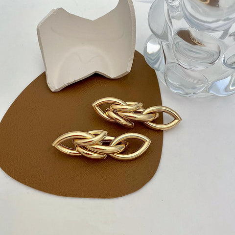 Gold Leaf Drop Earrings - Earrings - Altanze