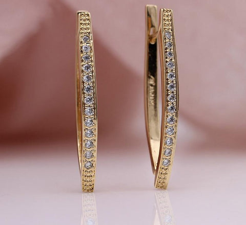 V Shape Dangle Earrings - Earrings - Altanze