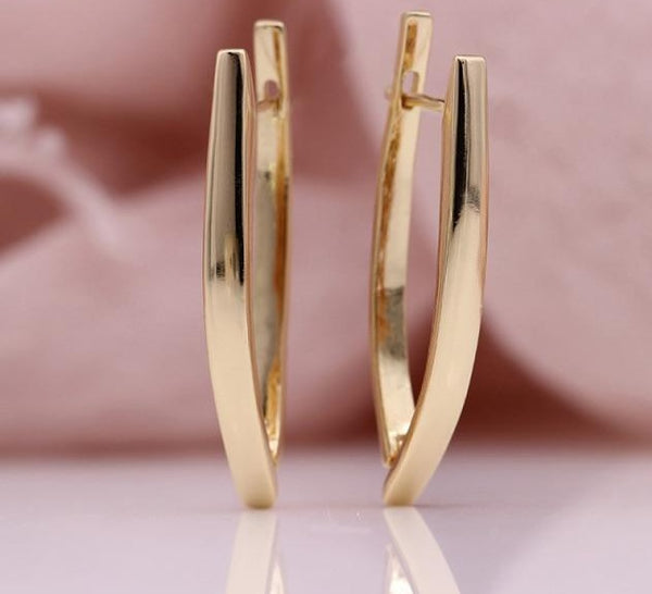 V Shape Dangle Earrings - Earrings - Altanze